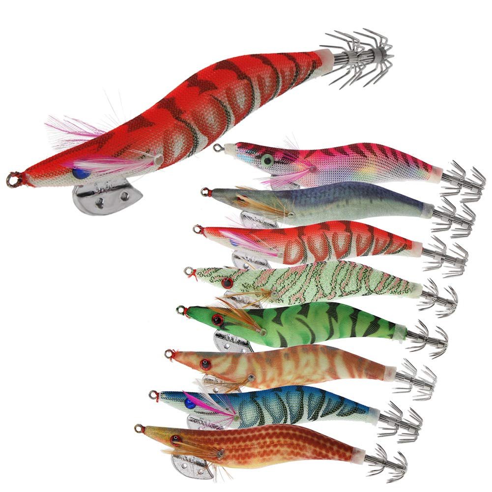 Jibioneras luminosas tipo gamba (pack de 8)