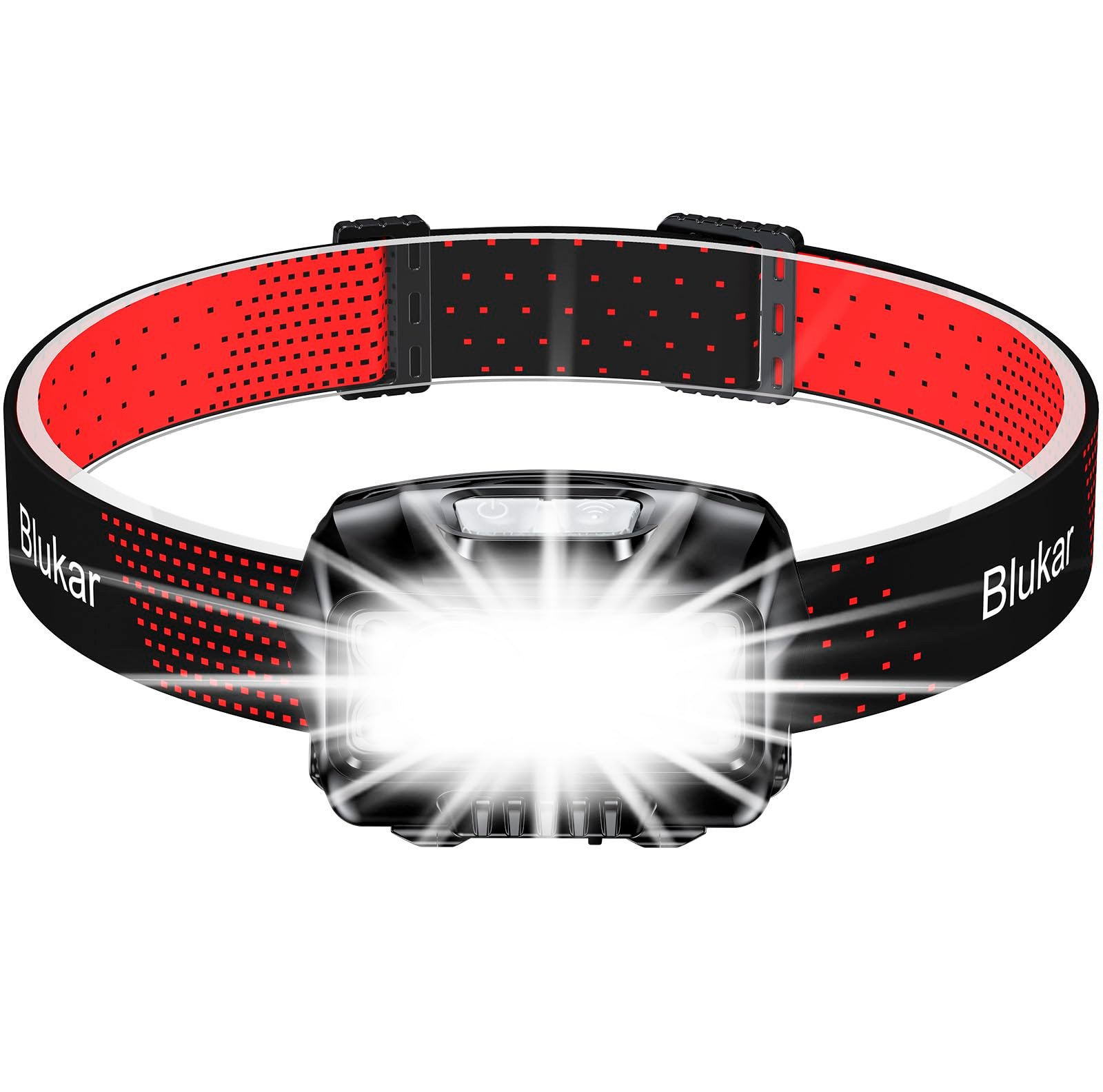 Linterna frontal LED recargable 2000 lm con sensor