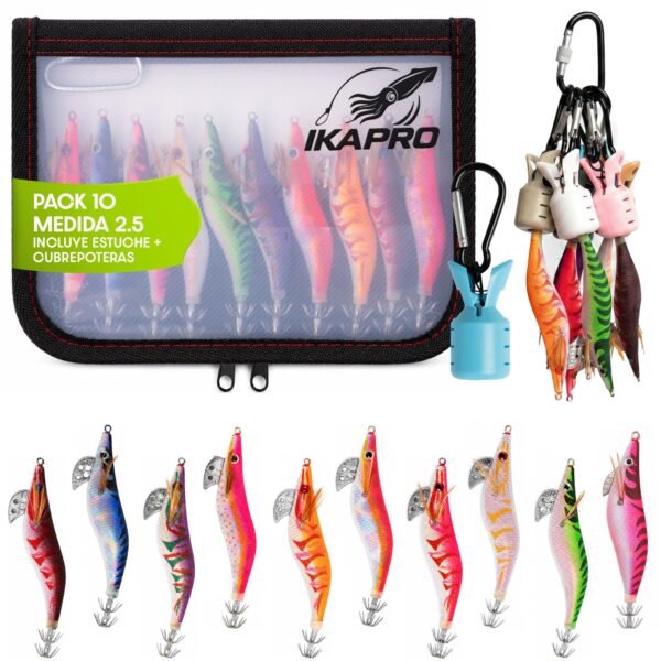 Pack 10 jibioneras luminosas con estuche