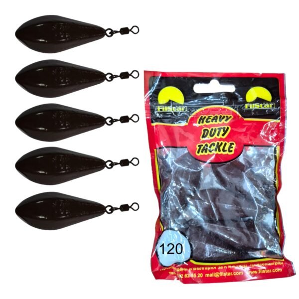 Plomos Long Cast 120 g (pack de 5)